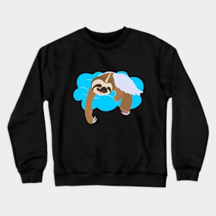 Slothicorn sleeping on a cloud Crewneck Sweatshirt